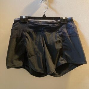 Lululemon Black Women's Shorts with Grey Rim